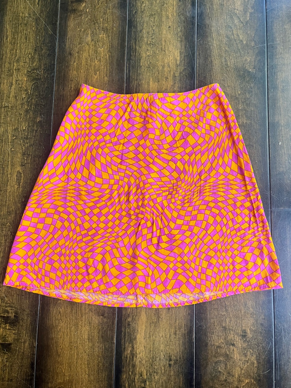 Psychedelic Pink and Orange mini skirt
